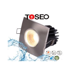 China Dimmable Fire Rated DownLights ,  Black Square LED Ceiling Lights on sale