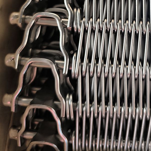 Buy Food Bread Cooling Tunnel  Line Mesh Chain Conveyor Belt For Bakery Cookie Biscuit at wholesale prices