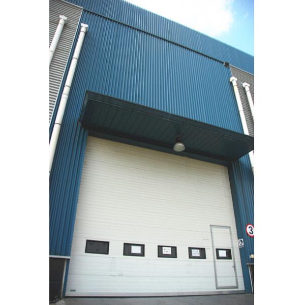 Speed 1.0m/s Exterior Security Industrial Sectional Doors Rolling Back Model