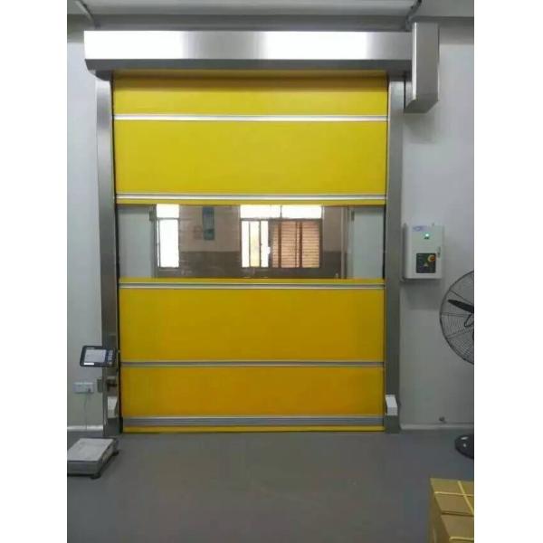 Robust PVC Rapid Roller Doors Tough Traff Coated Polyester Anodized Aluminium
