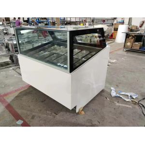 Frost Free Ice Cream Display Showcase With Fan Cooling System