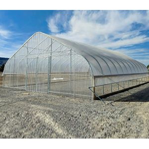 Hot Dip Glavanized Steel Polytunnel Greenhouse 10X30m Single Span