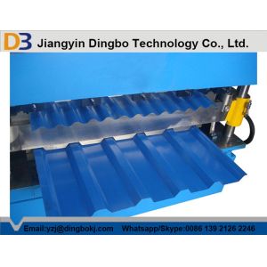 5.5KW Galvanized Steel Sheet Double Layer Roll Forming Machine for IBR and