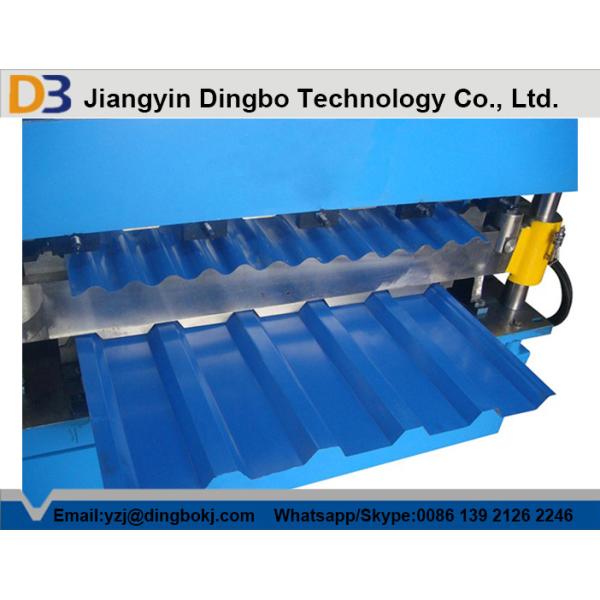 5.5KW Galvanized Steel Sheet Double Layer Roll Forming Machine for IBR and