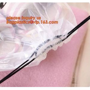 Biodegradable Customized Logo Printed Poly Drawstring Hotel/Travel Laundry