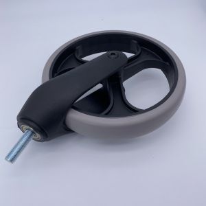 Swivel Thread Thermoplastic Wheelchair Front Casters Replacement