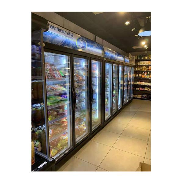 Buy Multiple Door Multifunctional Inverter Upright Freezer For Beverage Commercial at wholesale prices