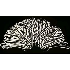 High Visibility Reflex Piping Yarn Edge Braid Trim Tape Fabric Clothes Grey