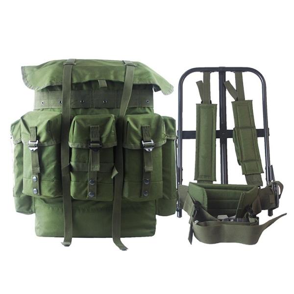 Buy 50L Capacity Green Oxford Fabric Travelling Backpack with Metallic Frame and 600*900D at wholesale prices
