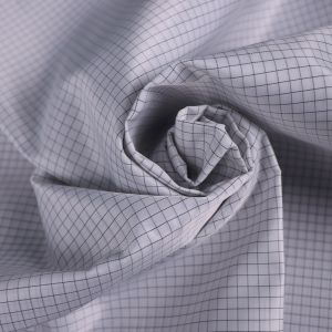 Washable Dust-proof Anti-static ESD Polyester Fabric with Black Carbon Fiber