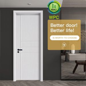 PVC HDF Composite Residential WPC Doors Wooden Panel Design