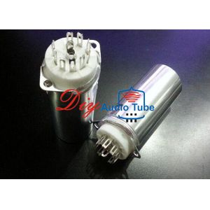 Multi Pins Vacuum Tube Sockets Ceramic Material With Aluminum Shield For 6DJ8