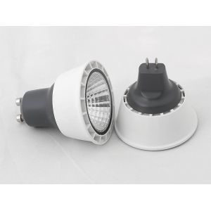 GU10 / MR16 Led Lamp AC85 - 265V / AC / DC Grey Plastic SEC-L-CM118