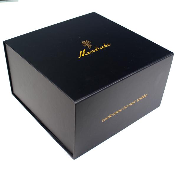 Buy Essential Oil Collapsible Beauty Gift Box in Black with Rigid Cardboard and Custom Size at wholesale prices