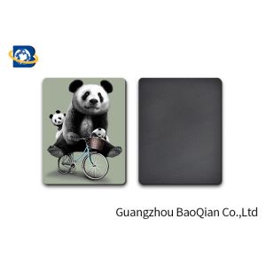 Lovely Panda Photo Lenticular Magnet Souvenir Customized Size SGS Certificated