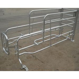 Quality Adjustable Pig Farrowing Crate Fully Hot Dip Galvanized Steel Pipe Material for sale