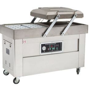Double Chamber Vacuum Packing Machine , Heat Sealing Industrial Vacuum Sealer