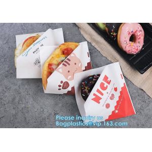 grease proof paper wrap with both ends sealed for deli food, sandwich,lined