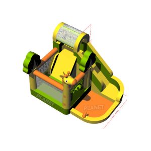 Commercial Adult Inflatable Giraffe Bouncy Castle With Air Blower