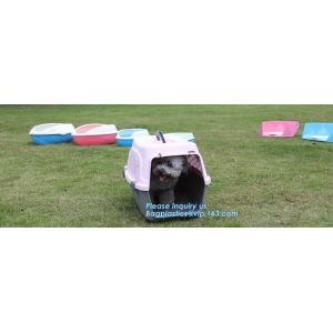 Fashion Design Luxury Travel Pet Air Carrier Dog /Cat Transport Plastic Cages