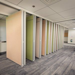 Soundproof Operable Wall Movable Partition Room Divider Polyester Fiber Board