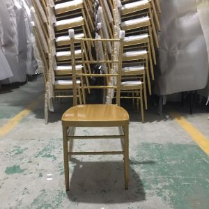 Plastic Acrylic Gold Resin Tiffany Chiavari Dining Chair For Wedding