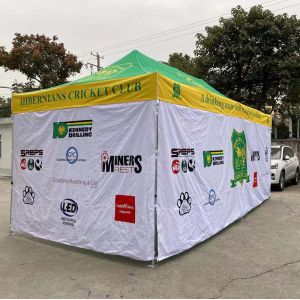 20 ft Outdoor Aluminum Hexagonal Up Tent Pop Up Canopy, Folding Gazebo Tent 3X3M