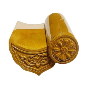 Hand Glazed And Twice Sintering Chinese Glazed Roof Tiles