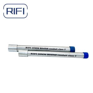 Round GI Conduit Pipe Diameter 20mm Cable Rigid Metal Conduit