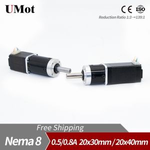 Nema 8 20mm Mini Planetary Gear Stepper Motor for CNC Kit Load Range 0.6N.m-2.0N