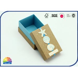 CMYK Print Telescopic Cardboard Paper Box With C1S Neck Exposed