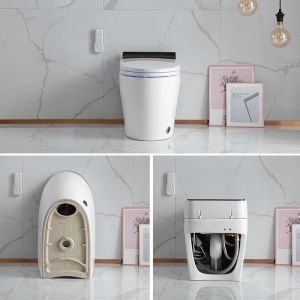 Electric Bathroom Toilet Bowl Tankless Automatic Sensor Flushing