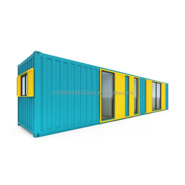 Steel frame Galvanized Steel Bending 180g 40FT Container Modular Wooden House Prefab Houses