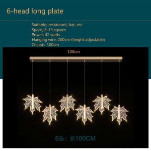 Modern staircase chandelier hotel lobby villa spiral leaf chandelier(WH-NC-74)