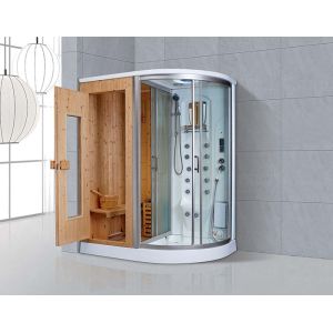 Wet Steam Bathroom Shower Enclosure Sauna Ozone Disinfection