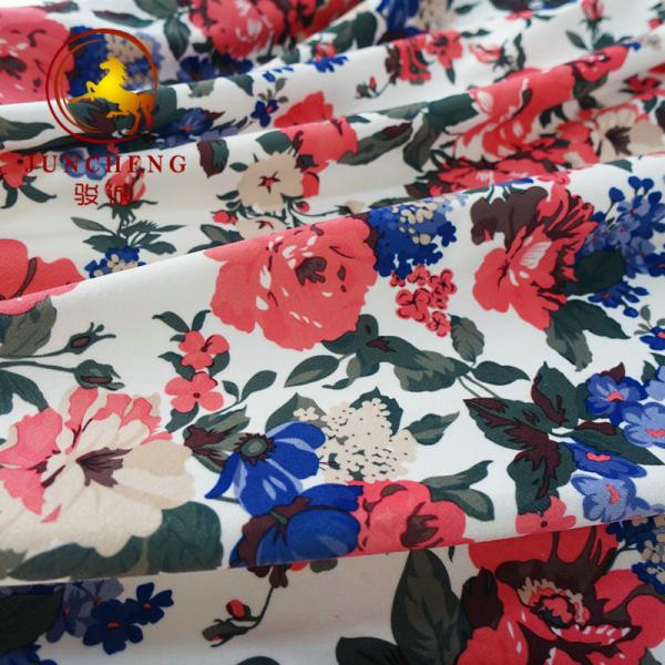 Buy Flower Design Printed Knitted Sofa Fabric Velvet Wholesale at wholesale prices