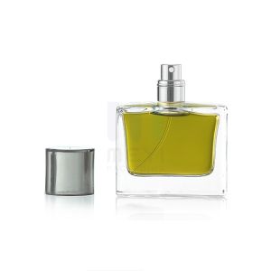 Glass Perfume Bottle Packaging with Logo and Plastic Closure