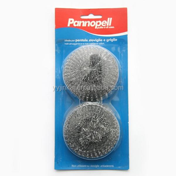 18g*3pcs Galvanized Scourer Mesh Zinc Coated Scrubber Pot Clean Ball Scrubbing Pad for Kitchen Cleaning
