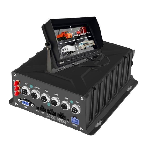 Versatile 4 Channel Mobile DVR with ADAS BSD DMS Function Advanced Driver