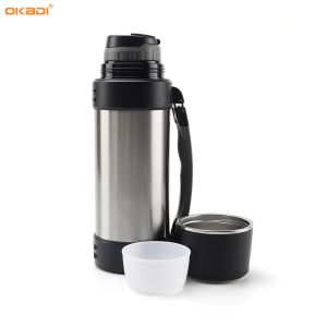 1500ML Double Wall 304 Stainless Steel Vacuum Travel Pot Thermos Outdoor Thermal