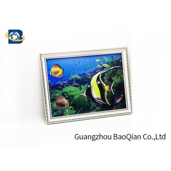 PP / PET Material 3D Lenticular Pictures Art Picture Framed Customized Photo