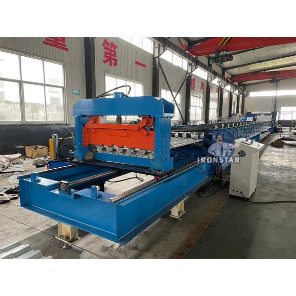 Tracking cutting trapezoidal roofing sheet roll forming machine for Saudi Arabia