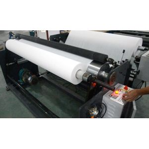 Plate Non Woven Slitting Machine / Automatic Stretch Film Slitting Rewinding