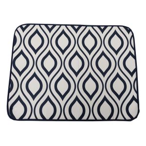 Microfiber Dish Drying Mat 300gsm Glass Cloth Dish Drainer Mat