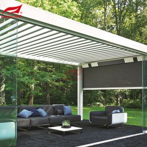 Aluminum Motorized Louvered Pergola Waterproof Awning 4 X 6mm