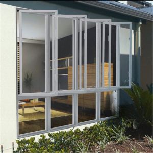 Double Glazed Modern Aluminum Casement Windows Customized Size
