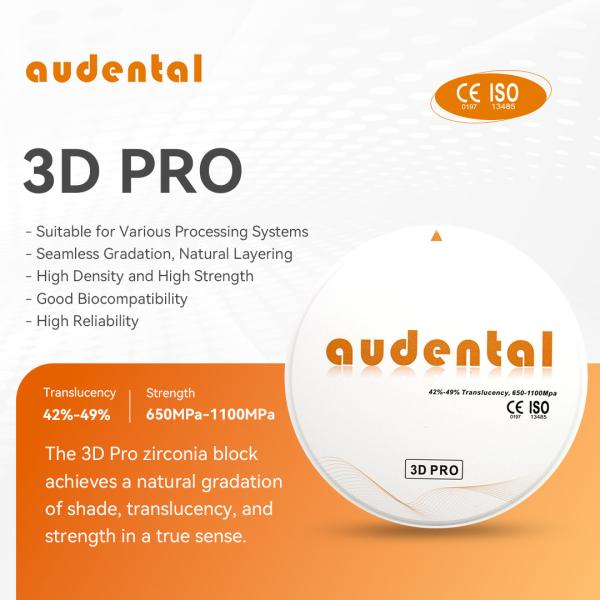 Audental Dental Material 3d Pro Consumables Machinery Material Zirconia Blocks