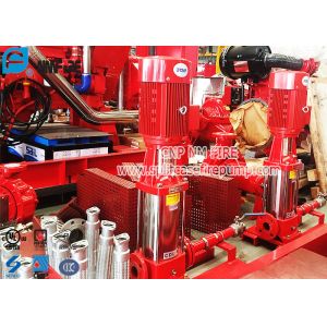 50Hz / 60Hz Vertical Jockey Pump Fire Protection With Controller , Stainless