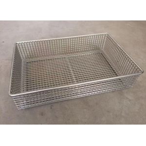 Container Sus304 Bathroom Small Stainless Steel Wire Baskets Space Saver