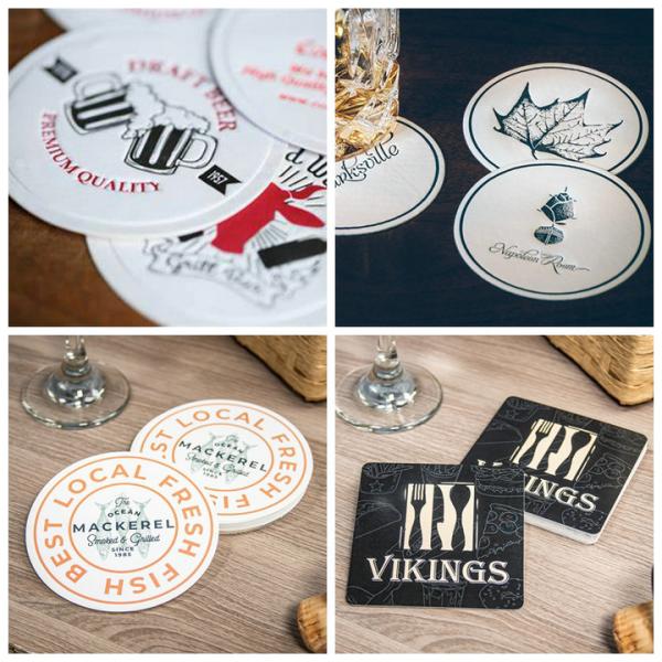 Natural Wood Pulp Uncoated Coaster Paper 0.7MM 1MM For Beer Mat Pads Natural Wood Pulp Uncoated Coaster Paper 0.7MM 1MM For Beer Mat Pads